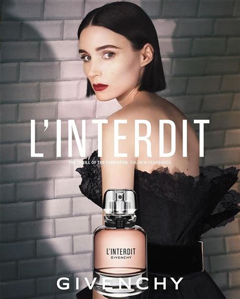 actrice pub parfum givenchy|Givenchy l'interdit face.